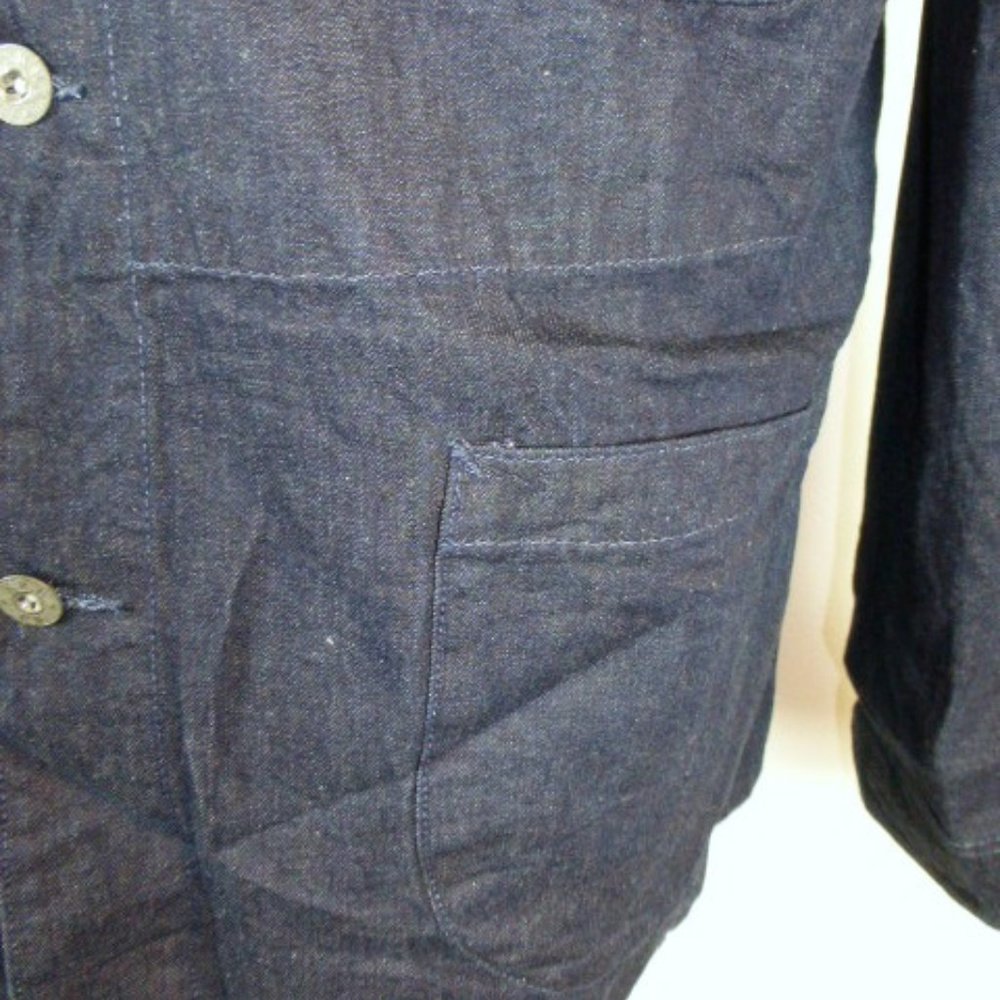 RALPH LAUREN DOUBLE RL RRL blue INDIGO Denim JAPAN Pollack barn coat XL NWT - Picture 4 of 8